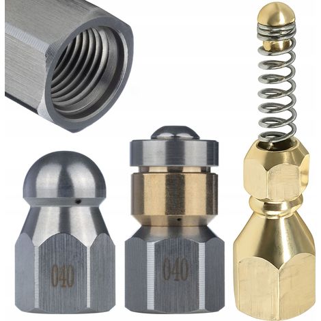 Set di Pulizia Tubo Alta Pressione 20m – Compatibile con Idropulitrice Kärcher K2-K7  3 Ugelli (Rotante, Molla, 3+1)  Max 180 Bar