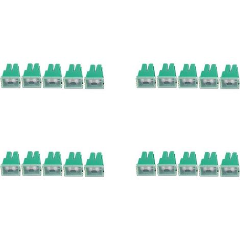 Convient pour 20 fusibles PAL à lame femelle verte de 40 A, adaptés aux applications automobiles.