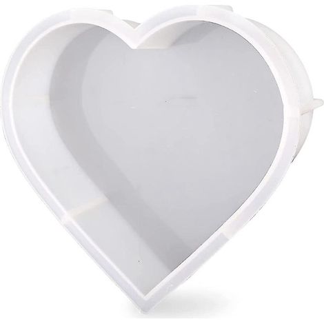 Grands moules en silicone pour résine, moule en résine coeur, moules en résine époxy pour la conservation des fleurs, résine (1/5)