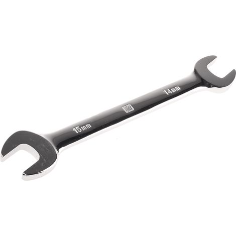 Jeu de clés à fourche 14 x 15 mm RS PRO en Acier chrome vanadium ( Prix pour 1 )