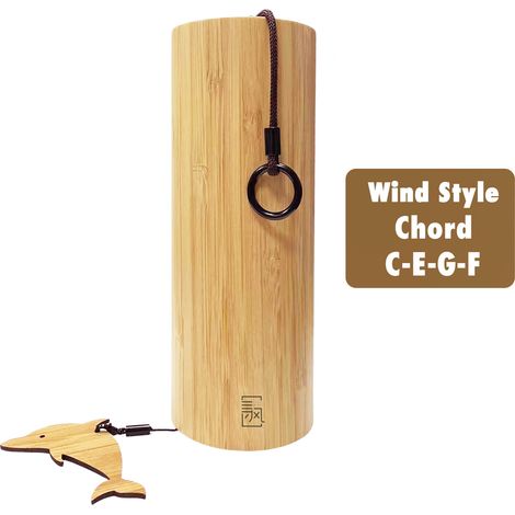 Carillon éolien en bambou Seek Wind, idéal pour la méditation, la décoration extérieure (jardin, terrasse, maison), la méditation zen et la relaxation. Accord de Do.