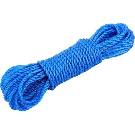 Corde de jardin 10 m Corde en nylon pour étendoir pour jardinage, accessoires de jardin, étendoir pour la maison (Bleu) (1/5)
