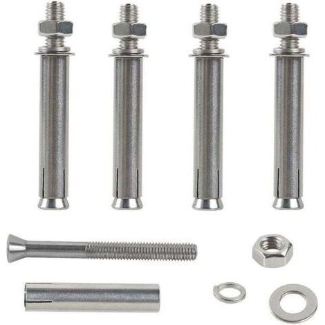 M6x100mm Boulons à Expansion Hex Vis D'expansion Acier Inoxydable 304 Cheville Beton Lourd Devoir Ancrages de Fixation pour la Construction Murale 4pcs (1/4)