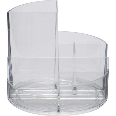 Maul, portapenne rundbox, con 6 scomparti, in ABS resistente agli urti trasparente (1/3)