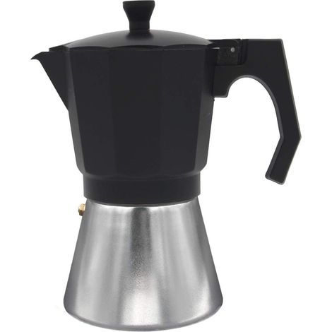 Bastilipo Mokka Induktion 9 Tassen Italienische Aluminium Kaffeemaschine (1/2)