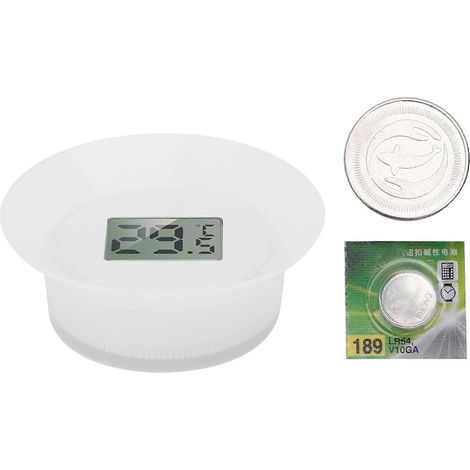 Thermomètre à écran LCD pour aquarium, double usage humide et sec, mesure précise de la température de l'eau pour réservoir à poissons (1/5)