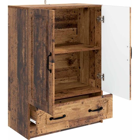 Sideboard/Anrichte/Buffet Altholz 66 x 34,5 x 92 cm Holzwerkstoff LXWW405291 (1/5)