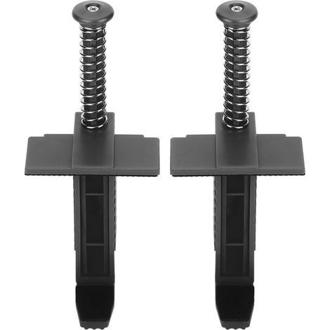 Niveau à fil pour maçonnerie – Lot de 2 outils de guidage pour pose de briques et revêtements, noir, acier robuste (1/5)