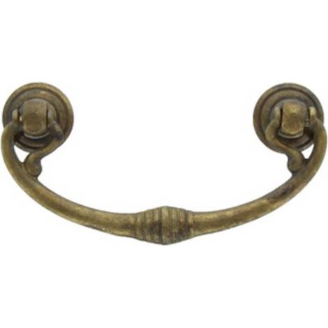 BL MANIGLIA 03027  82X40 MM OTTONE ANTICATO