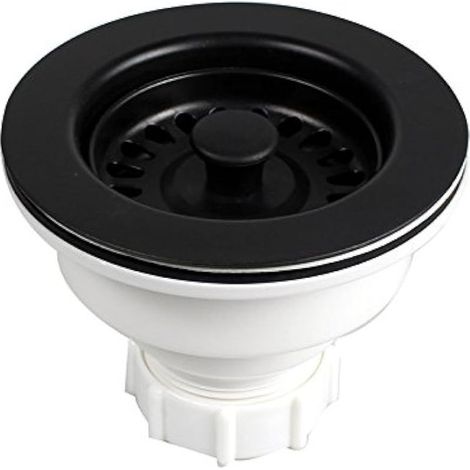 - Bride (114 mm) pour bonde avec panier d'évacuation de 3,8 cm - Pour évier de cuisine (1/5)