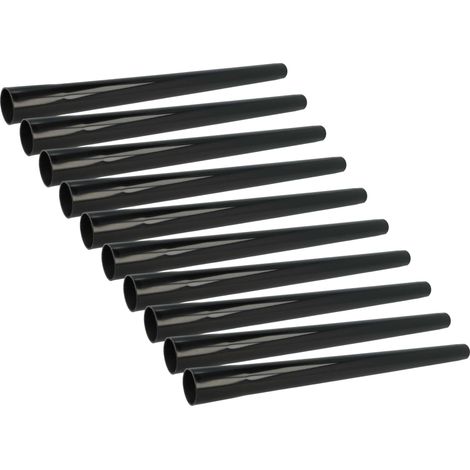 vhbw 10x Tube universale remplacement pour Bosch 2 609 256 F27 pour aspirateur - raccord 35 mm, 50cm, noir