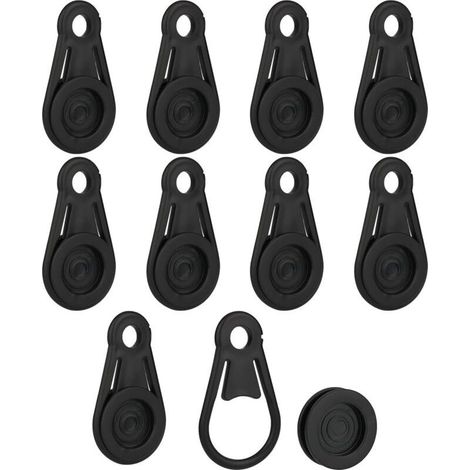 10 Stück Planenclips, Planenklemmen, Planenbefestigungsklammern für Autoplanen, Zelte, Markisen und Poolplanen (1/5)