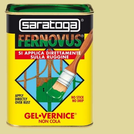 Fernovus Saratoga Vernice Gel Pittura Smalto Antiruggine effetto 2in1 da 750 ml - Colore: SABBIA DEL NILO BRILLANTE (1/10)
