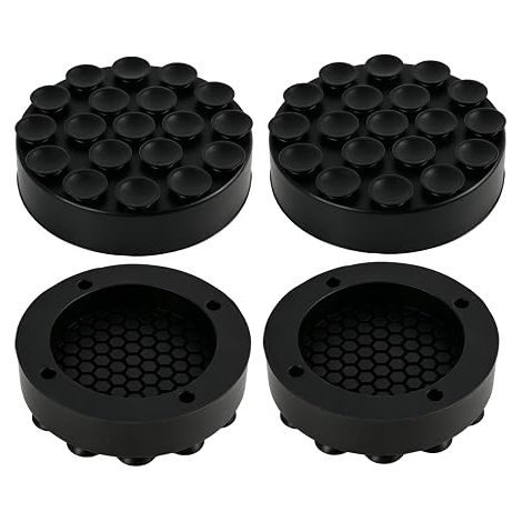 tapis anti vibration machine alaver, patin antiderapant et silent bloc en caoutchouc, support machine a laver pour réduire bruit et vibrations, patins pour meubles polyvalents