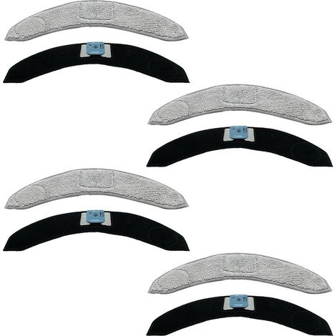 Set of 8 washable cleaning cloths for robotic vacuum cleaners J7/J7+/J9+. Replacement part. Accessories for office and commercial use. (1/5)