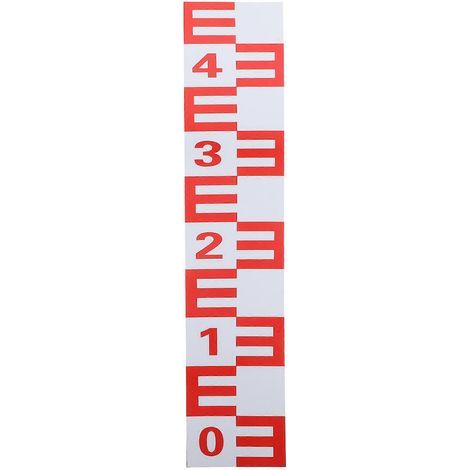 Indicateur de niveau d'eau autocollant, outil de mesure de niveau d'eau réfléchissant-50x10cm (1/2)