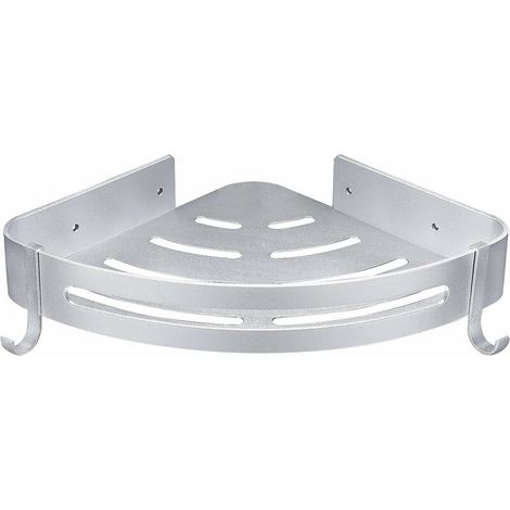 TRIP Étagère d'angle de Douche et Cuisine Serviteurs de Douche, Colle Brevetée + Auto-adhésif, Aluminium, Finition Mat. (1/5)