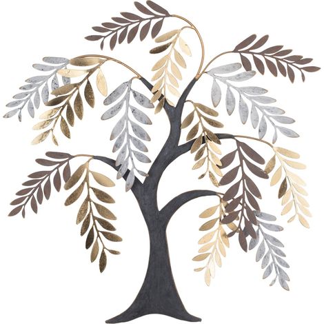 Dekorative Baum-Wanddekoration – Modernes und elegantes Design für Ihr Zuhause – Metall-Wandleuchte – Zeitgenössische Dekoration