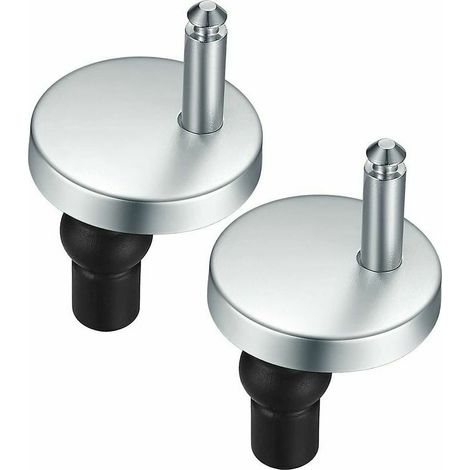 Fijaciones de bisagra para asiento de inodoro de 2 piezas, bisagras de liberación rápida, fijaciones de bisagra para asiento de inodoro (1/5)