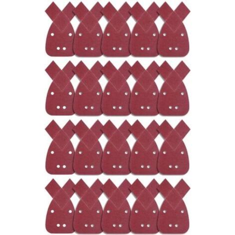20 Pieces Triangle Sanding Sheets 80 Grit Mouse Sanding Sheet Abrasive Paper for Detail Palm Sander (1/5)