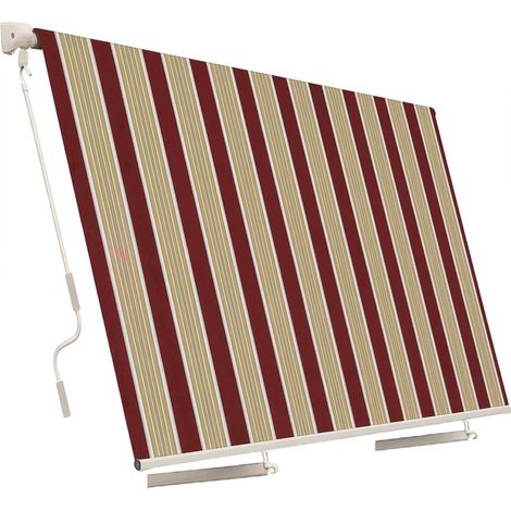 2 x 2,5 m bordeaux crema Tenda da Sole a Caduta Avvolgibile (1/3)