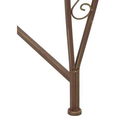 Maison Exclusive - Baumbank 8-Sitzanzahl Ø 160 x 89 cm Stahl Anti (1/5)