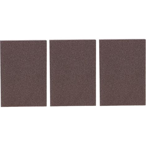 Bloc de ponçage 3 pièces pour éponge de polissage Outils de papier abrasif grain 400 - 600 (1/5)