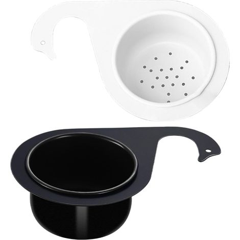 2pcs Passoire Evier, Panier De Crépine D'évier en Acier Inoxydable , Étagère De Vidange D'évier Rangement pour Égouttoir Cuisine (1/5)