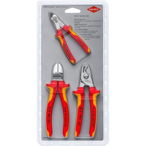 KNIPEX 00 31 30 BK V02 Assortimento di taglio elettrico