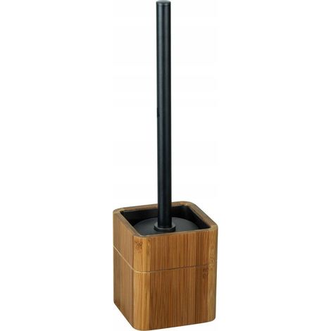 Wenko SERRO Cepillo WC Bambú y Negro Elegante