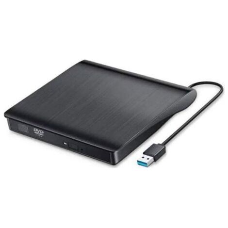 Lecteur Graveur DVD CD Externe USB 3.0 Ultra Slim Portable - Lecteur Enregistreur pour Windows-MAC OS