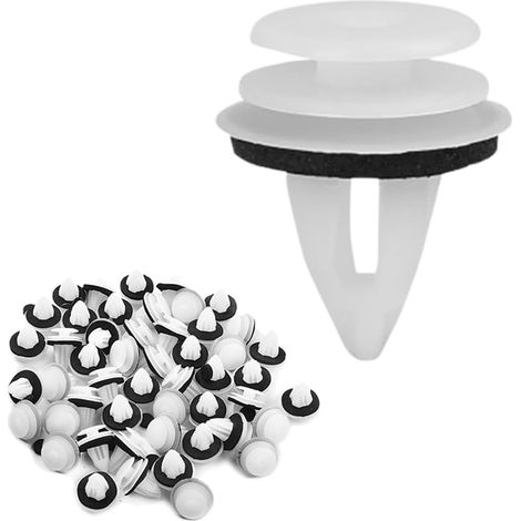 Clip per finiture porte, 50 pezzi di clip di fissaggio per auto, clip universali per porte, clip per paraurti, clip per finiture porte