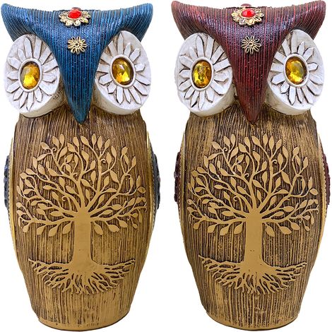 Signes Grimalt Buho 2U Owls Braune Eule Figur 16x9x8cm