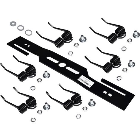 Lame de scarificateur pour tondeuse à gazon - Détacheur de mousse + 6 x ressorts doubles durcis (1/5)