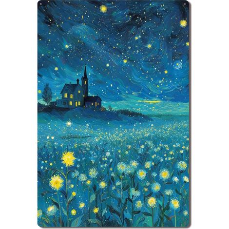 Plaque Métallique Décorative Rétro pour Bar de Ville Nocturne, Style Chic et Mystère pour les Soirées 30x20 cm. (1/5)