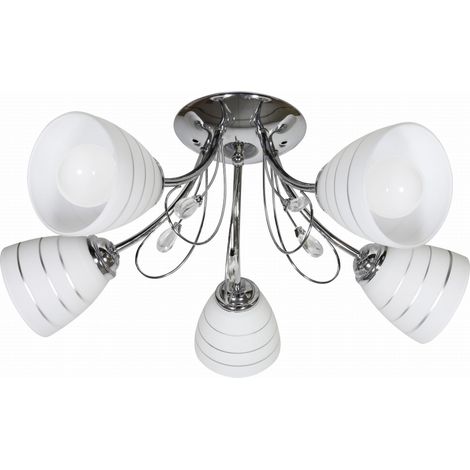 Lampadario Candellux Simpli 35-63854 5xE27 cromo vetro (1/2)