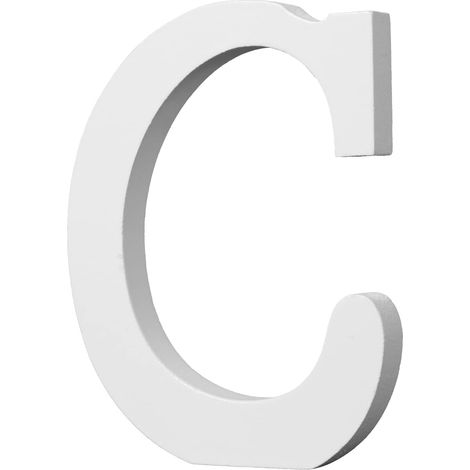 MINKUROW Lettere in Legno da 10 cm, Lettere dell'alfabeto in Legno Naturale Leggero Lettera in Legno per Artigianato Decorazioni in Legno Finito Decorazione della Parete di Casa Progetti Fai da Te (C, (1/5)