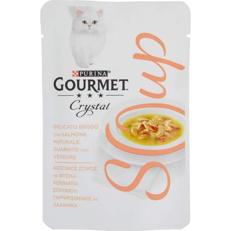 Purina Cat Gourmet Nature Creations Soup Brodo Salmone & Verdure - Bustina 40 Gr -