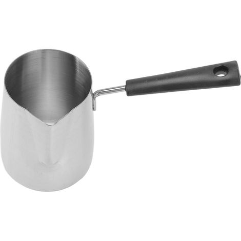Langstielige, ringförmige Kaffeekanne aus rostfreiem Edelstahl 304 mit integriertem Milchaufschäumer, ideal für Zuhause und Cafés, 600 ml (1/5)
