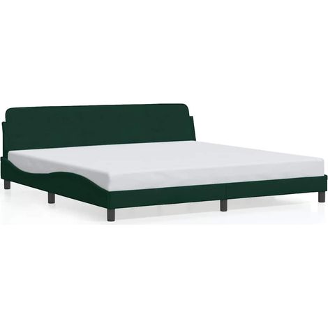 Maison Exclusive - Giroletto Dover Verde Scuro 200x200 cm in Velluto (1/5)