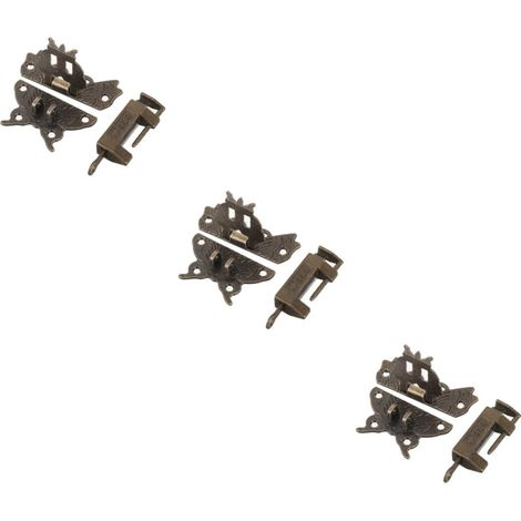 Lot de 3 cadenas vintage pour boîtes à bijoux et meubles (1/5)