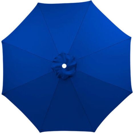 Housse de rechange pour parasol, 8 baleines, 3 m, imperméable, anti-UV, tissu de rechange, Bleu royal