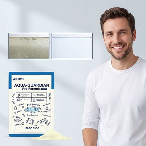 Poudre clarifiante pour l'eau, élimine en douceur les impuretés, améliore la turbidité de l'eau des aquariums et des piscines et purifie l'eau – 100 g (1/5)