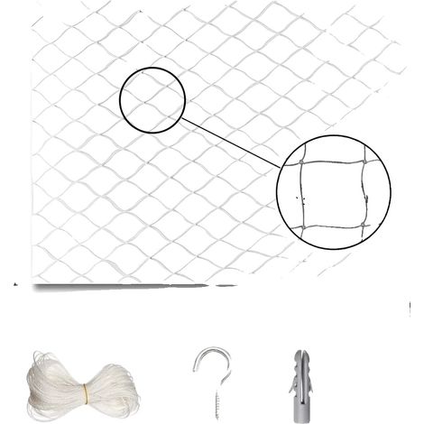 Rete di sicurezza per gatti, trasparente, facile da installare, 3x8 m (1/2)