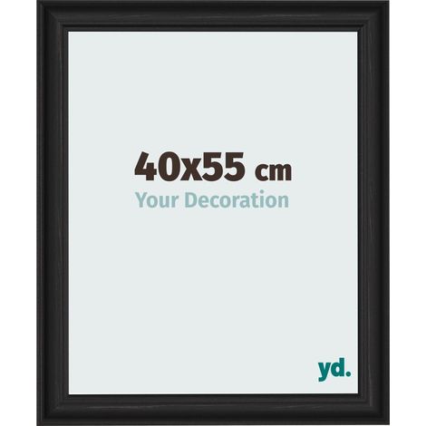 yd. - Cadre photo 40x55 - Noir Grain de Bois - MDF - Lazio (1/5)