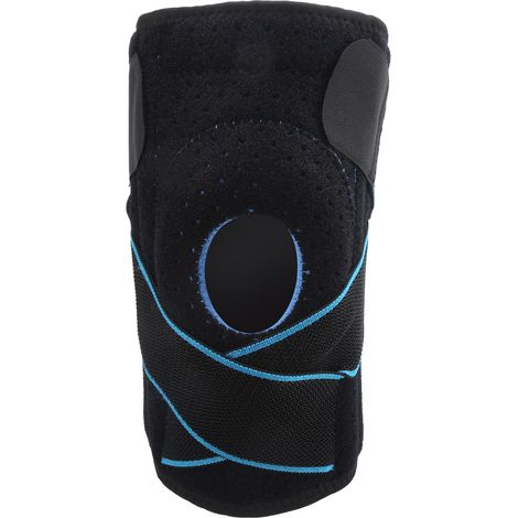 Sportliche Kniebandage zum Laufen und Radfahren, Kompressionsbandage, blau (1/5)