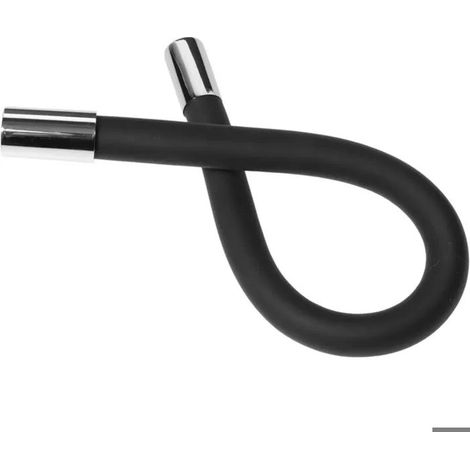 Rallonge flexible pour robinet de cuisine, tube pivotant, noir, 50 cm, raccord 1/2". (1/5)