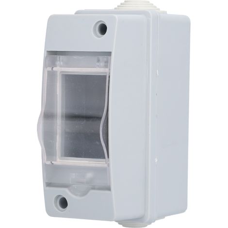Coffret de protection IP65 transparent ABS PC pour disjoncteur 2 voies extérieur étanche 120x53x90mm avec vis (1/5)