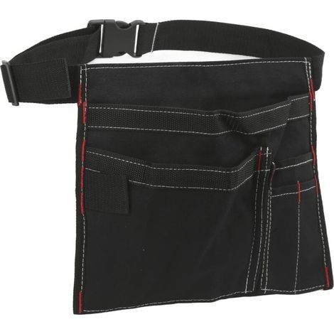 Pochette Ceinture à Outils Simple Face, Tablier de Travail en Toile 6 Poches avec Sangle réglable, Ceinture à Outils pour mécanicien, Charpentier, Jardinier, Bricoleur (1/5)
