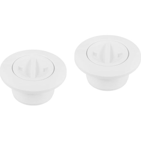 2pièces Couvercle De Drain Piscine Aspiration Accessoire De Nettoyage pour Bassin Améliore Filtration Et Sécurité Nageurs Installation Facile (1/5)